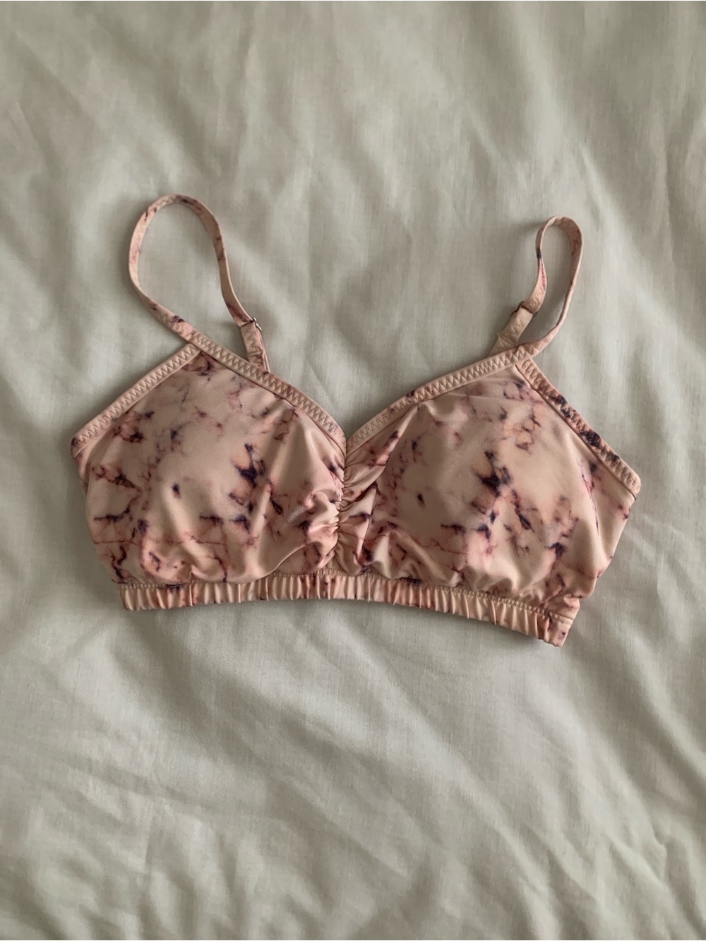 Handful Gametime High-Impact Sports Bra - Marbelous Pink XS EUC